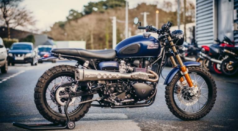 SCRAMBLER MATT PACIFIC BLUE (suite préparation et vente)